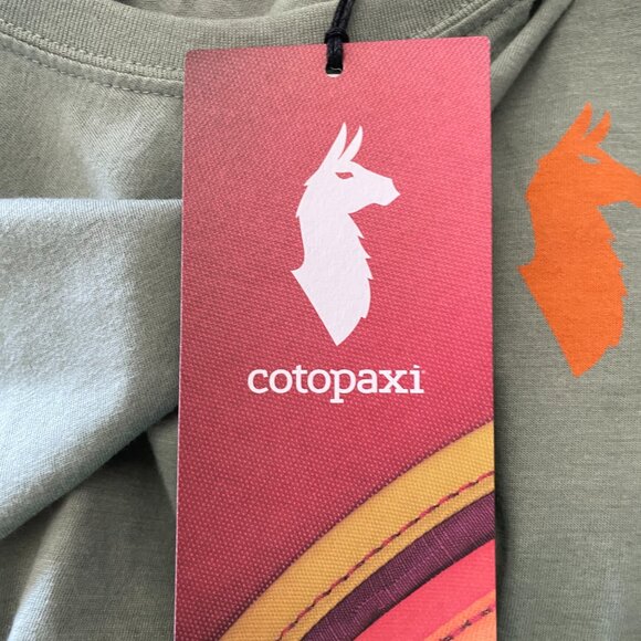 NEW Cotopaxi Happy Day Organic T-Shirt - Women's M NWT Silver Leaf Green - Picture 7 of 10